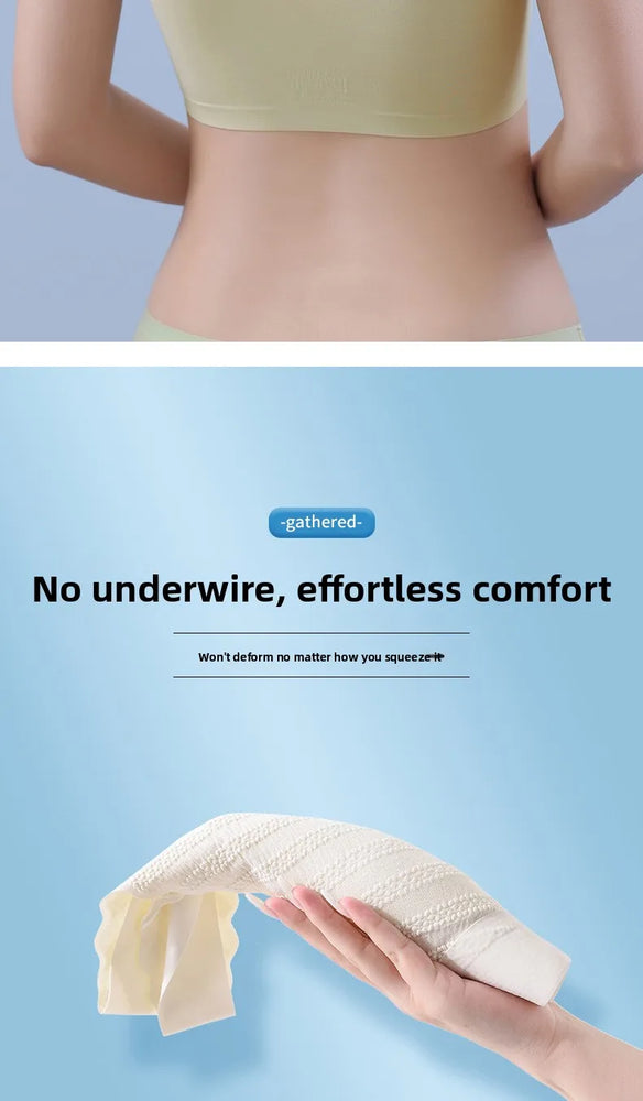 Floral Lace Backless Bralette – Seamless Wireless Elegance