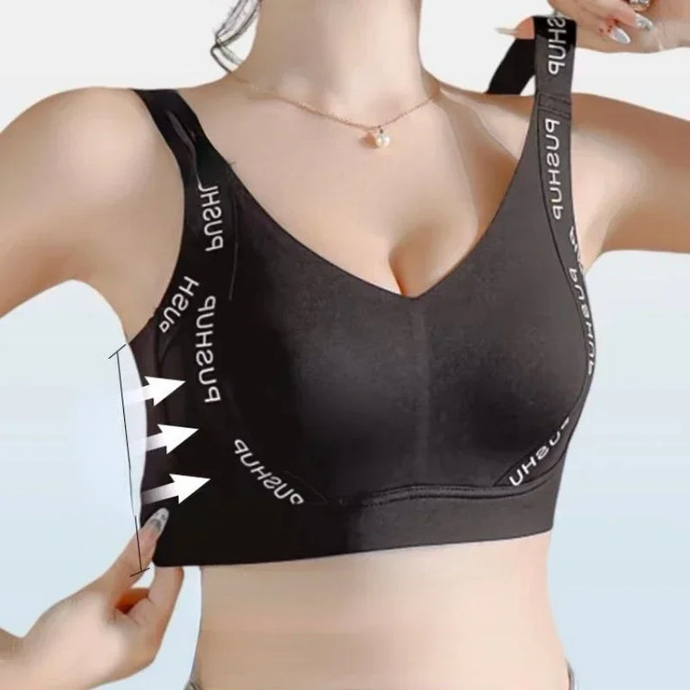 Seamless Wire-Free Minimizer Bra – Sleek Commute Comfort