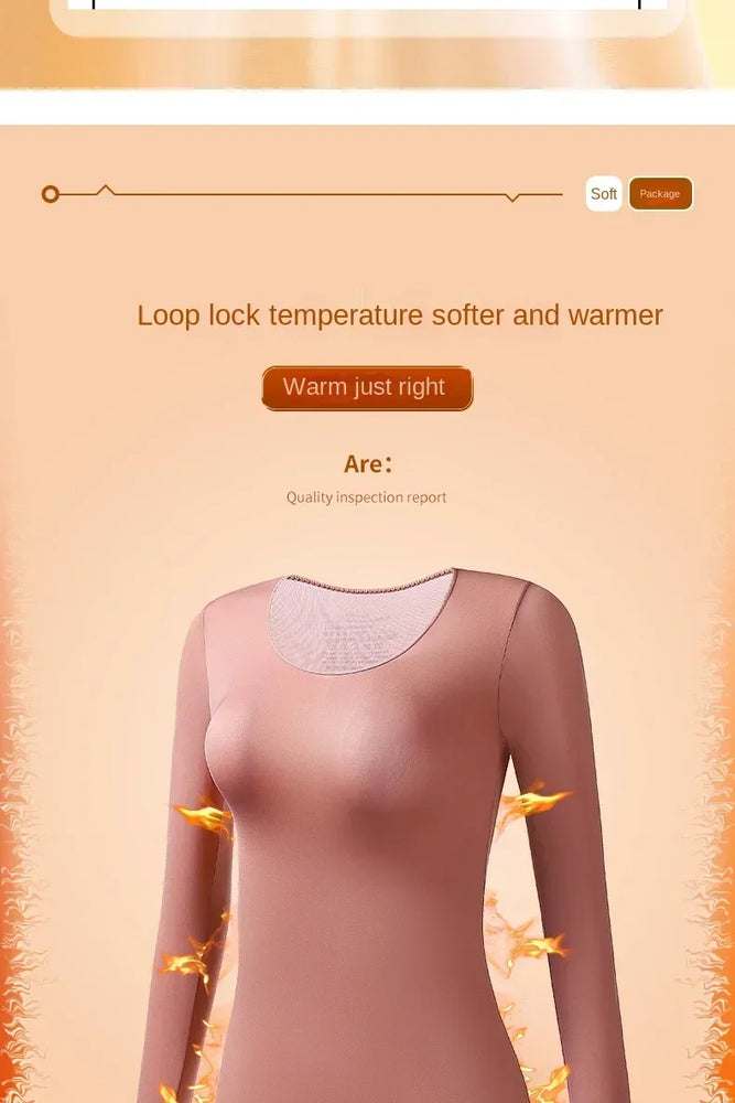 Women’s Ultra-Thin Thermal Top | Seamless Long-Sleeved Skin