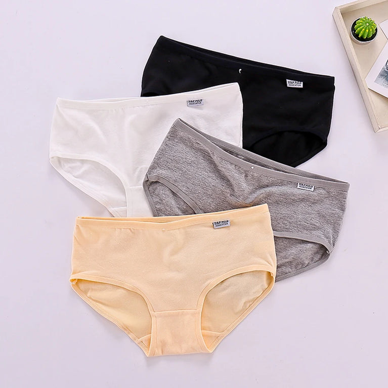 3pc Pure Cotton Briefs | Skin-Friendly Mid-Rise Comfort Set