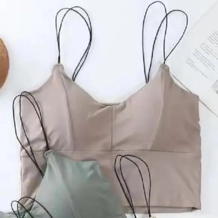 Sexy Ice Silk Camisole & Crop Top – Breathable Summer Comfort
