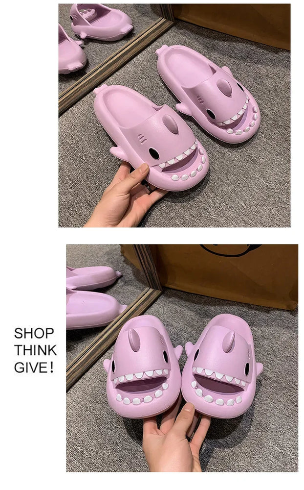 Shark Cloud Slides | Thick-Sole Anti-Slip Sandals