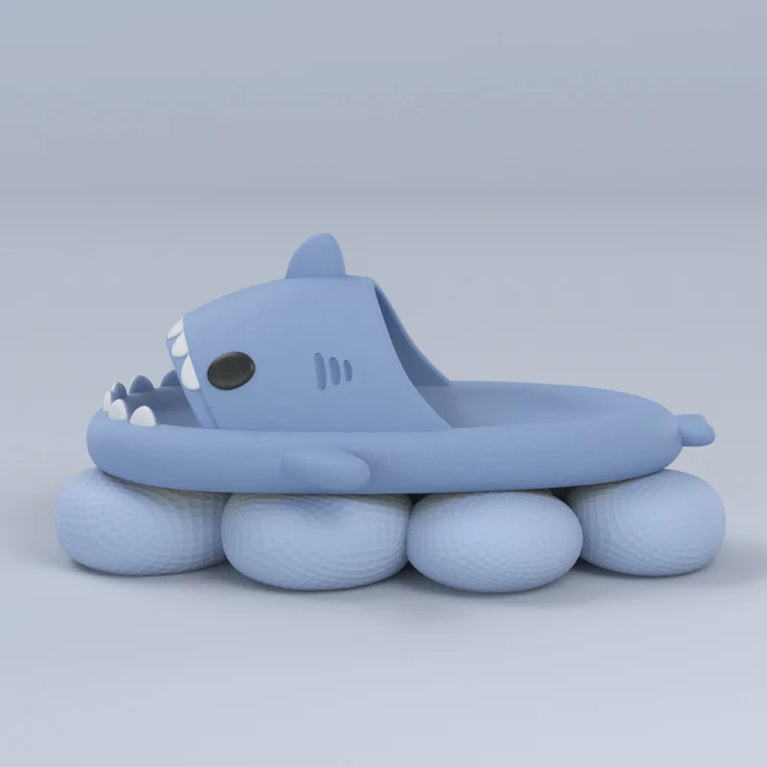 Cute Shark Platform Slides | Unisex Soft EVA Summer Sandals
