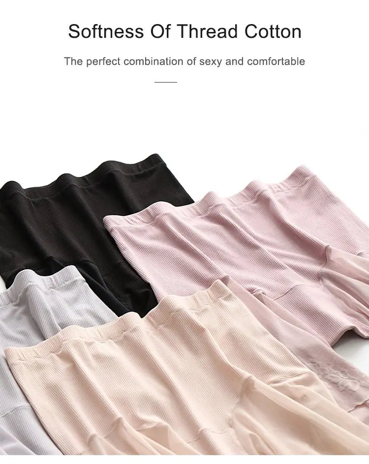 Plus Size Lace Safety Shorts | Anti-Chafing Under-Skirt Pants