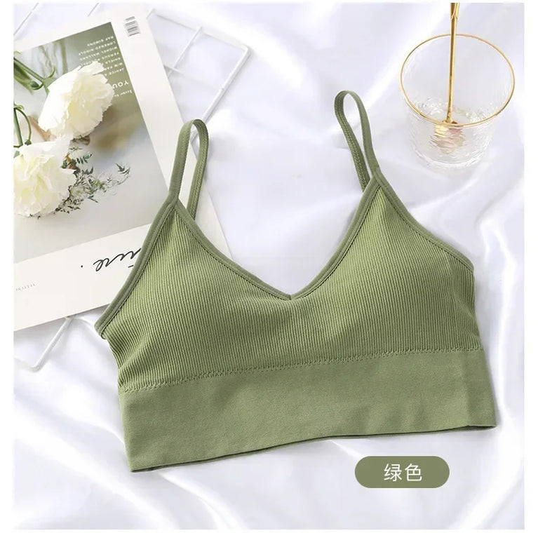 Seamless Push-Up Bralette – Wireless "Beautiful Back" Comfort