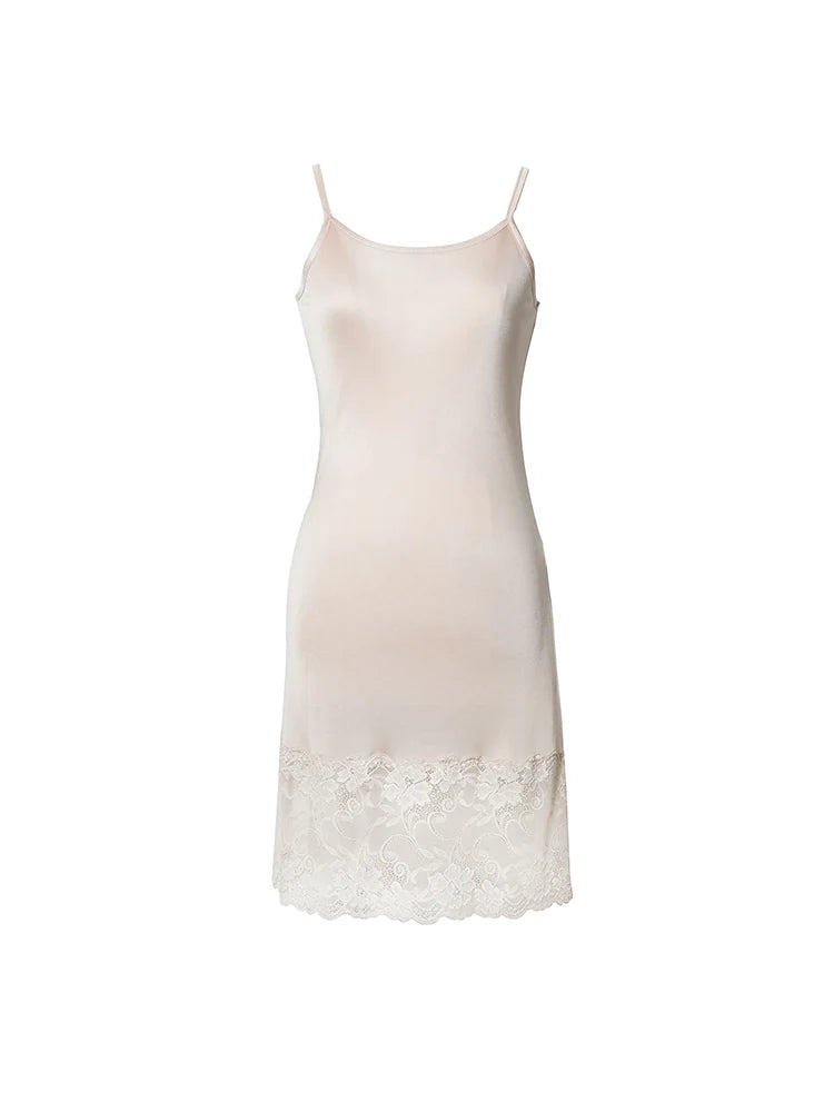 Silk & Lace Full Slip | Knitted Anti-Static Underdress