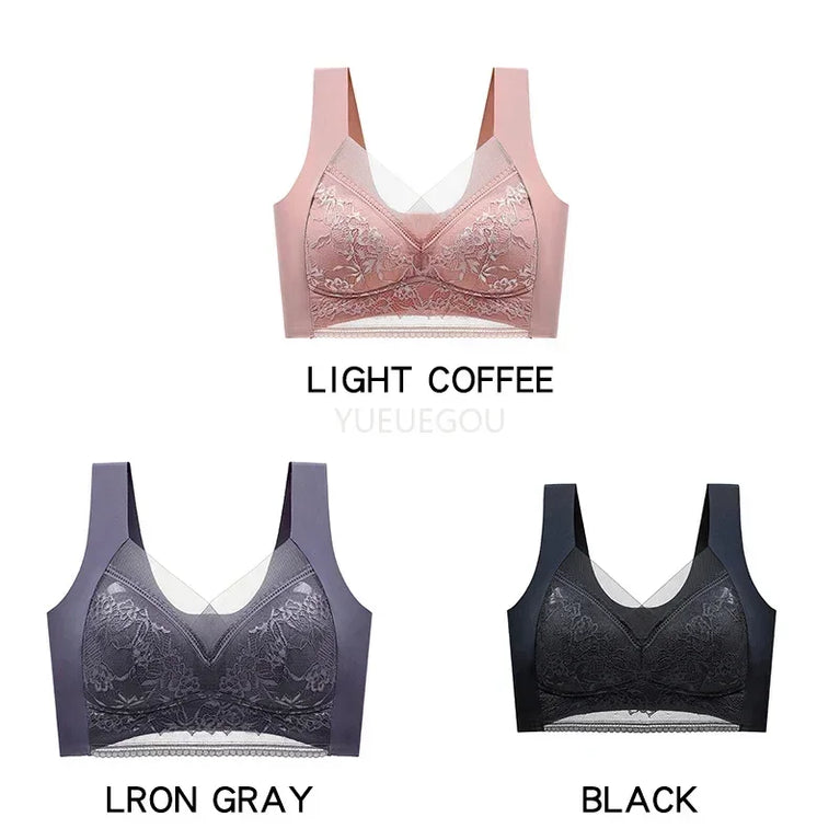 3PCS Plus Size Push-Up Bralette | 5cm Natural Lift Comfort