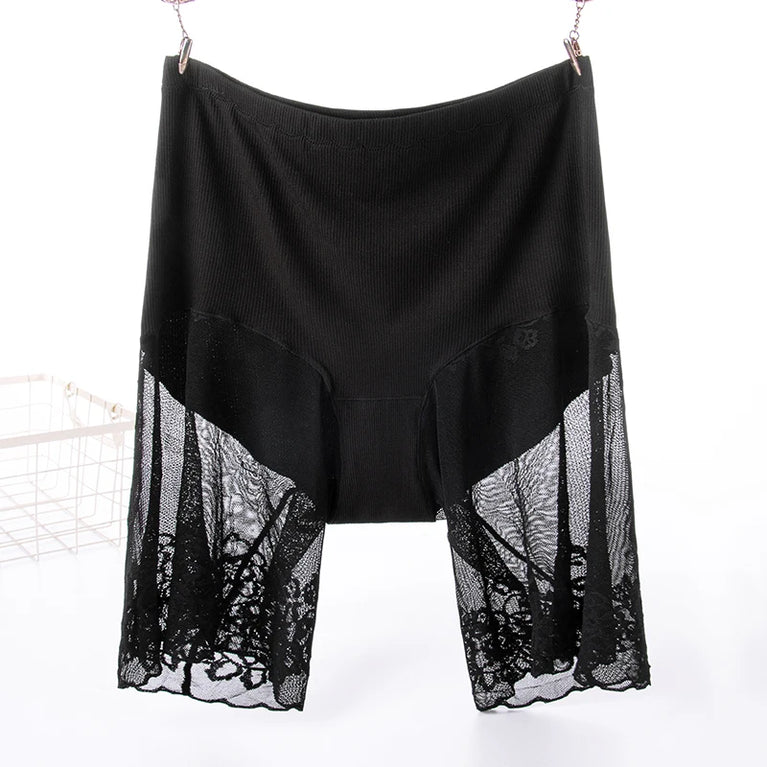 Lace Safety Shorts | Plus-Size Anti-Chafing Underwear