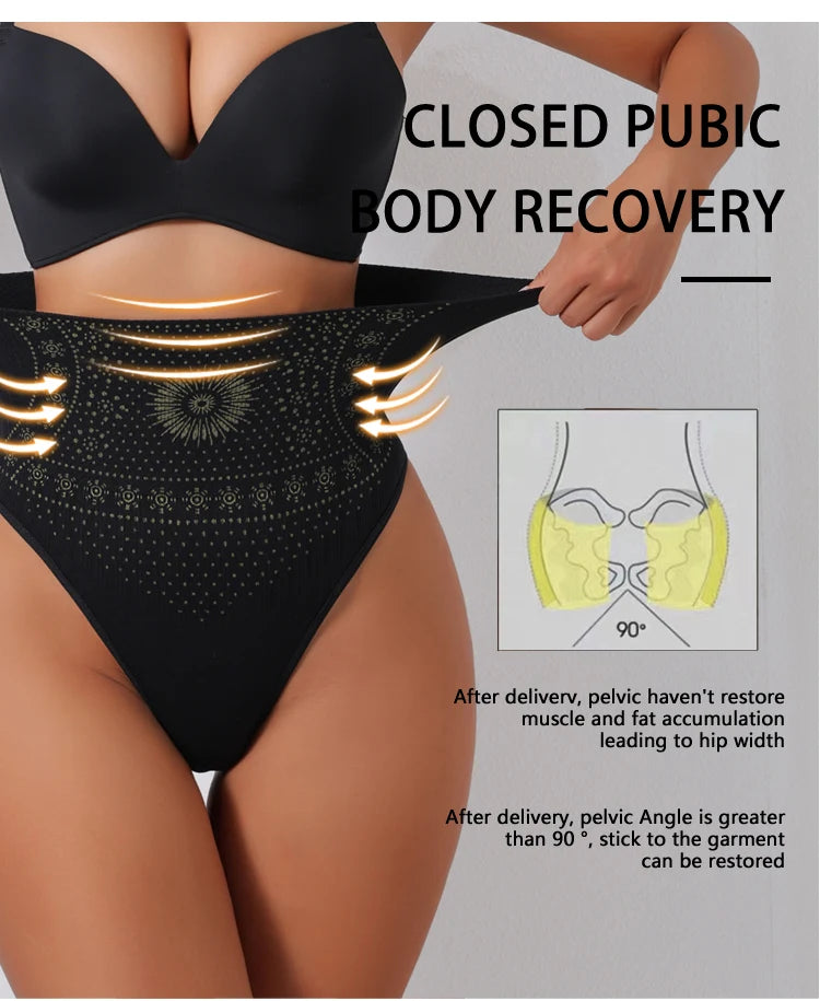 Flarixa High-Rise Shaping Thong | Seamless Tummy Control