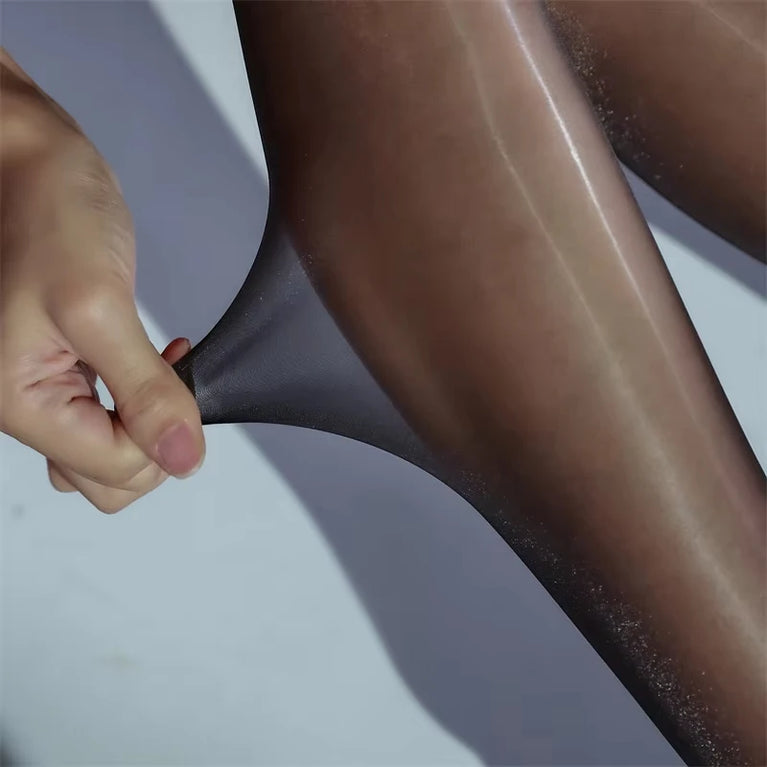 Sexy Glossy Plus Size Ultrathin Shiny Pantyhose for Women