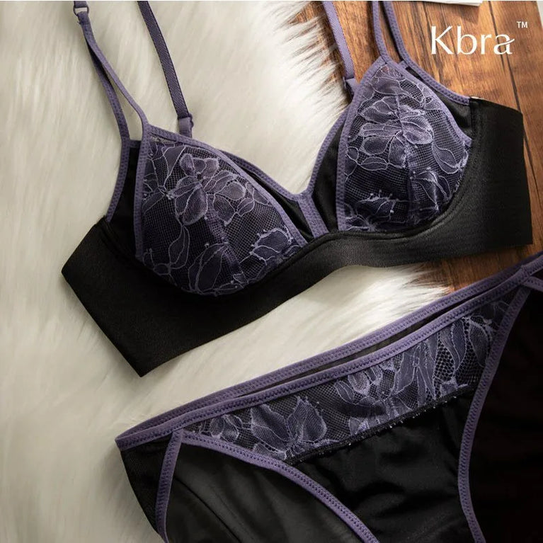 Lace Triangle Bralette Set | Sexy Wire-Free Summer Lingerie