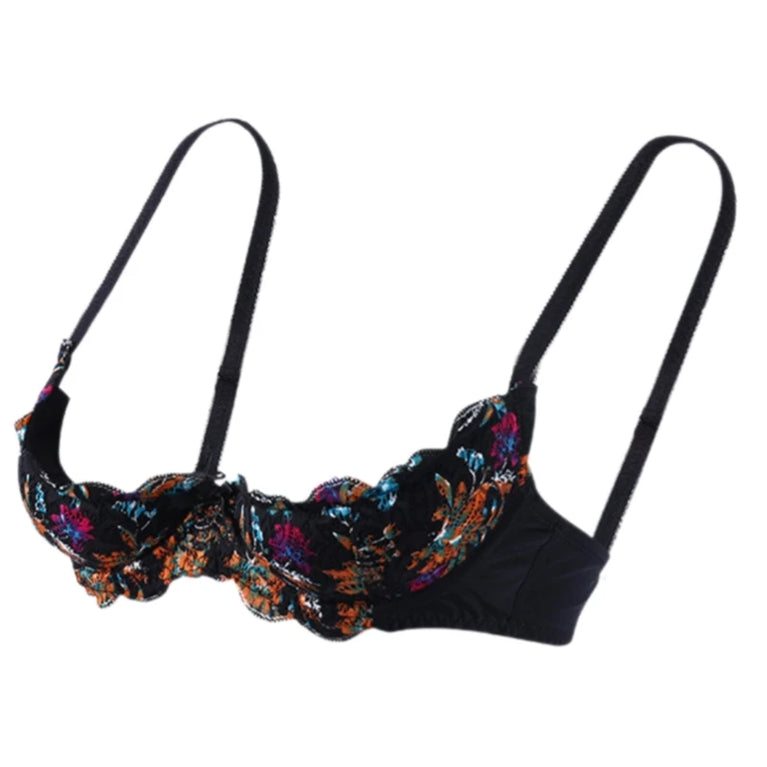 Deep V Plunge Low-Cut Bra – Sexy Cotton Push-Up Lingerie