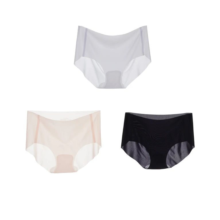 3pc Ice Silk Briefs | Ultra-Thin Seamless Quick-Dry