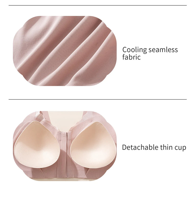 Post-Mastectomy Front-Zipper Bra | Wireless Recovery Fit