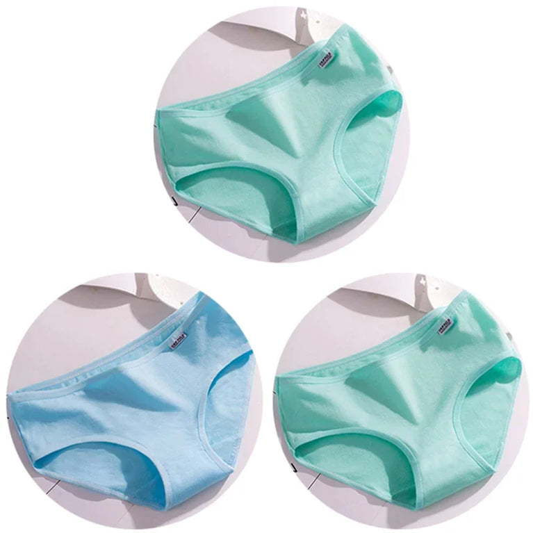 3pc Mid-Rise Cotton Briefs | Breathable Plus Size Comfort Set