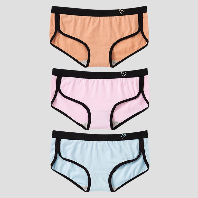 3pc Cotton Sport Briefs | Breathable Low-Rise Set