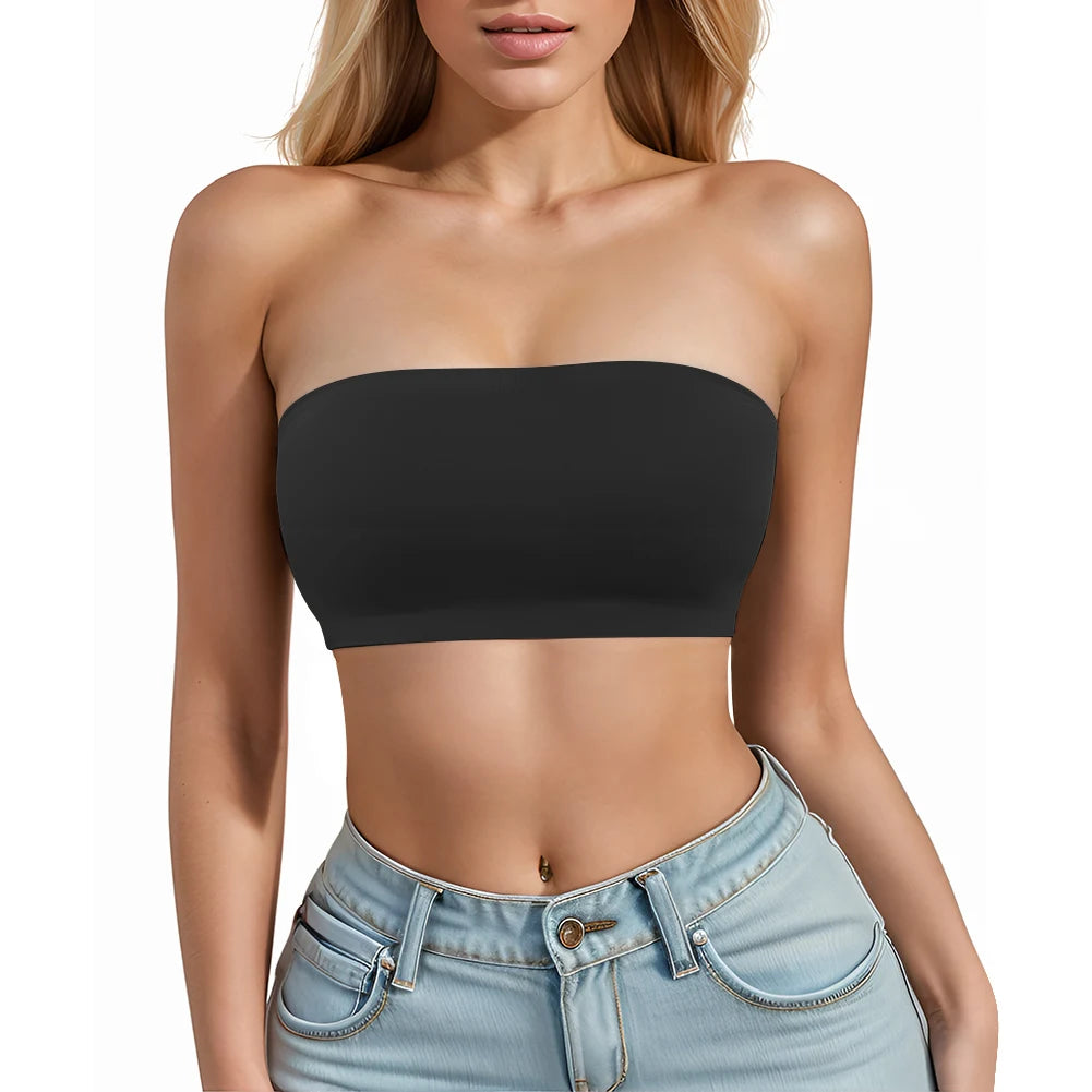 Seamless Non-Slip Tube Top Bra | Strapless Invisible Support