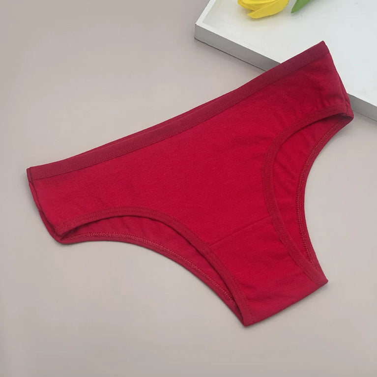 5pc Cotton Bikini Thongs | Low-Waist Brazilian Set