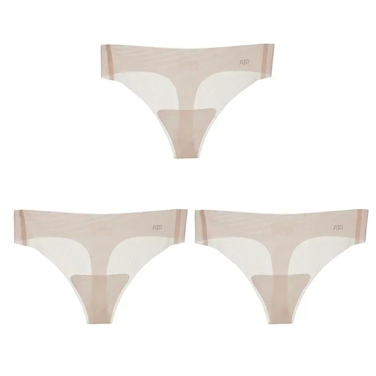 3pc Ultra-Thin Thongs | Seamless Transparent Quick-Dry G-String