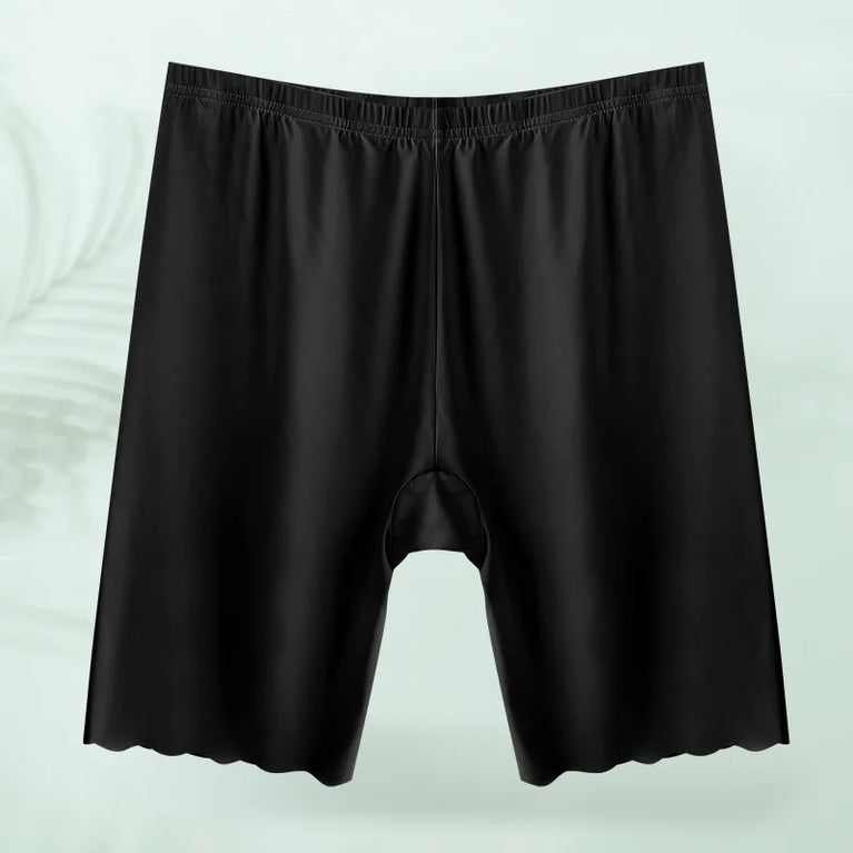 Seamless Plus Size Safety Shorts | Anti-Rub High-Capacity Boxers (Up to 120KG)