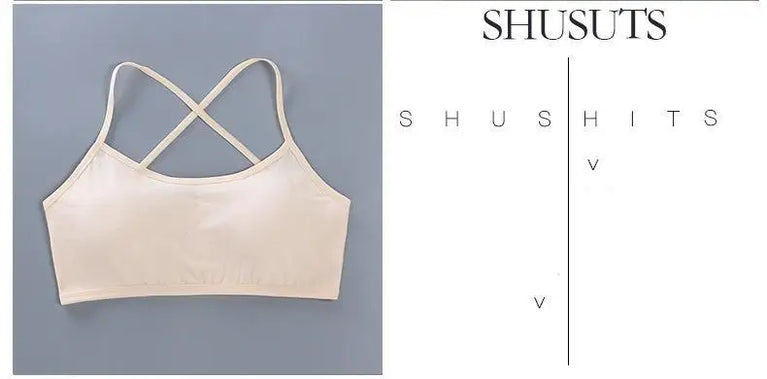 3-Pack Cotton Training Bras | Soft Teen First Camisole