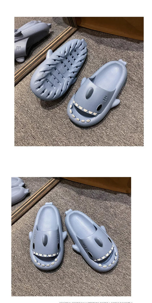Shark Cloud Slides | Thick-Sole Anti-Slip Sandals
