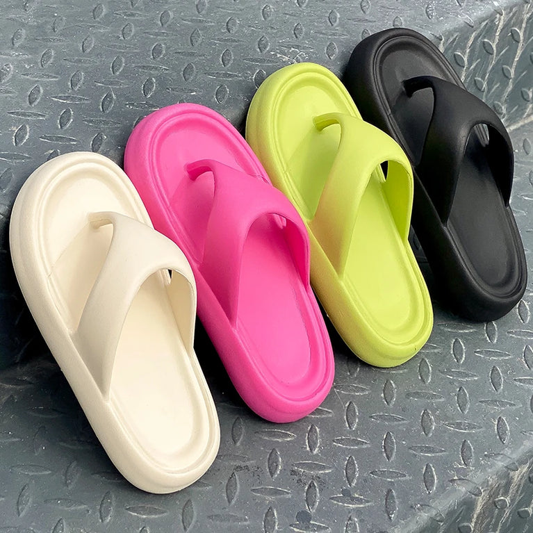 Premium Soft EVA Flip-Flops | Thick Sole Non-Slip Beach Slides