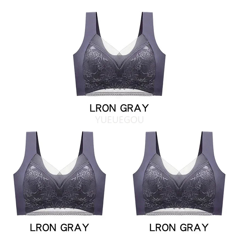 3PCS Plus Size Push-Up Bralette | 5cm Natural Lift Comfort