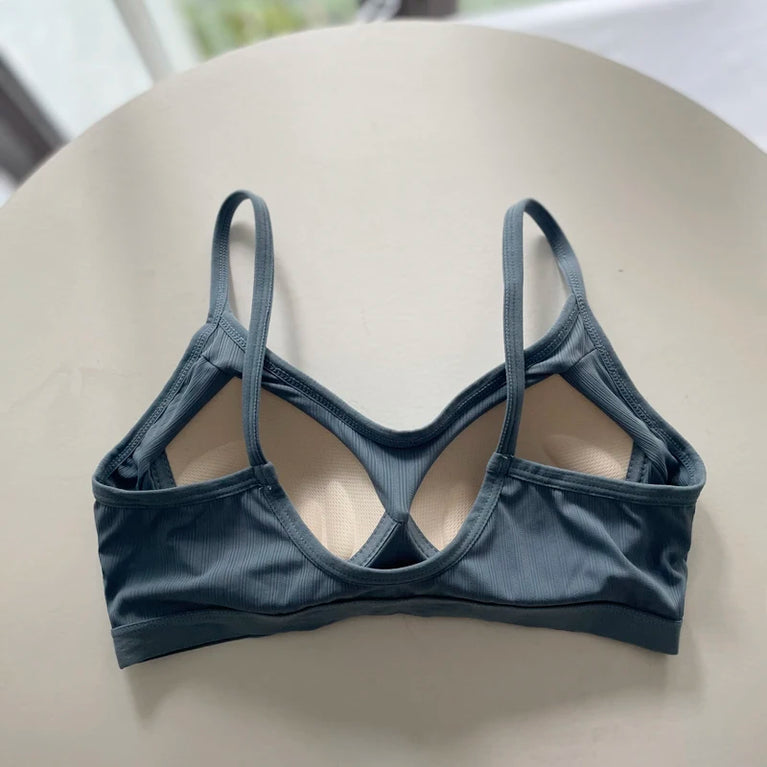 Ice Silk Lace Sports Bra | Wireless Seamless Summer Vest
