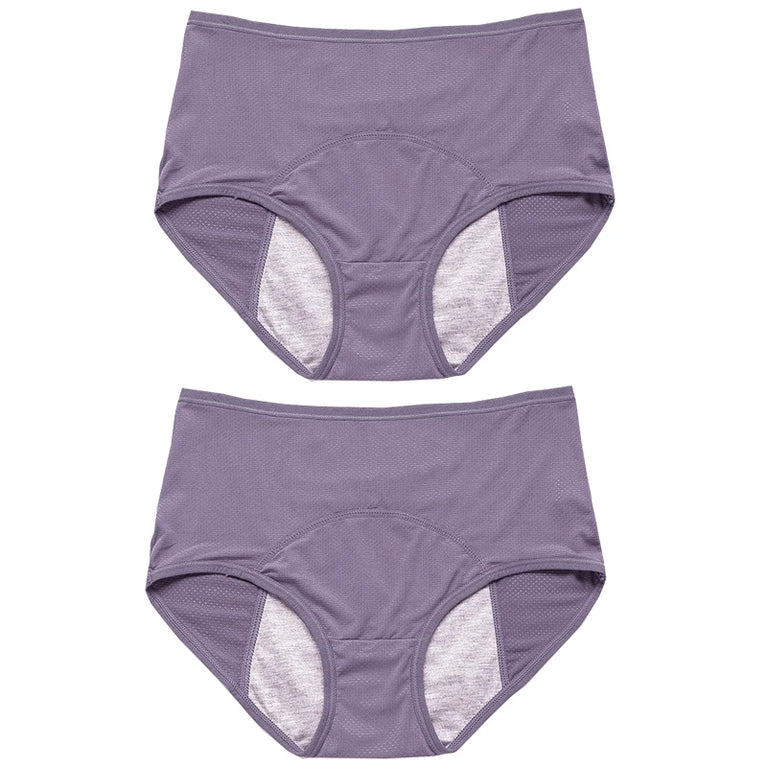 Physiological Briefs (2-Pack) – Mid-Rise Leak-Proof Menstrual Panties