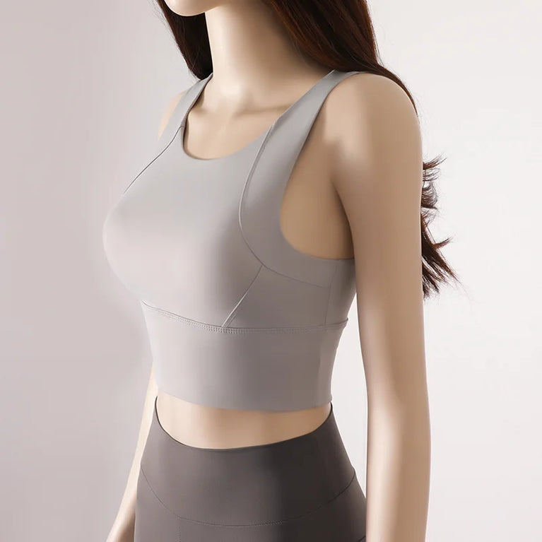 Crazy Seed Fixed-Pad Sports Bra | Athleisure Workout Tank