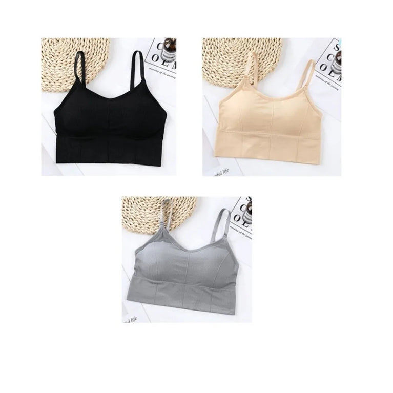 3PCS Adjustable Sports Bra | Seamless Yoga Support