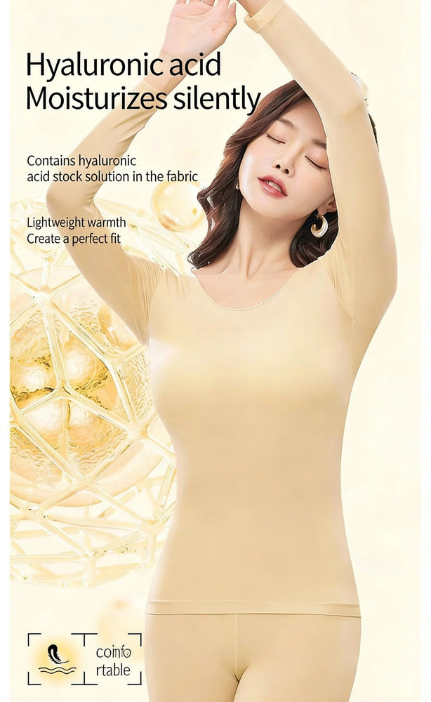 Women’s Seamless Thermal Set | Ultra-Thin Nude Feel Base Layer