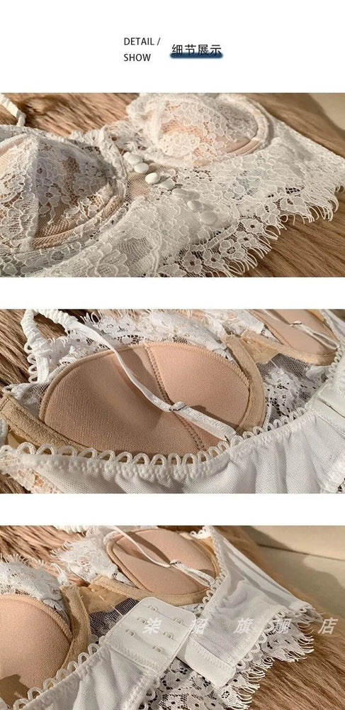 Lace Push-Up Underwire Bra | Summer Thin Full-Cup Lingerie