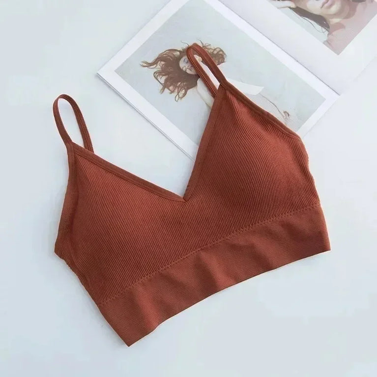Seamless Push-Up Bralette – Wireless "Beautiful Back" Comfort