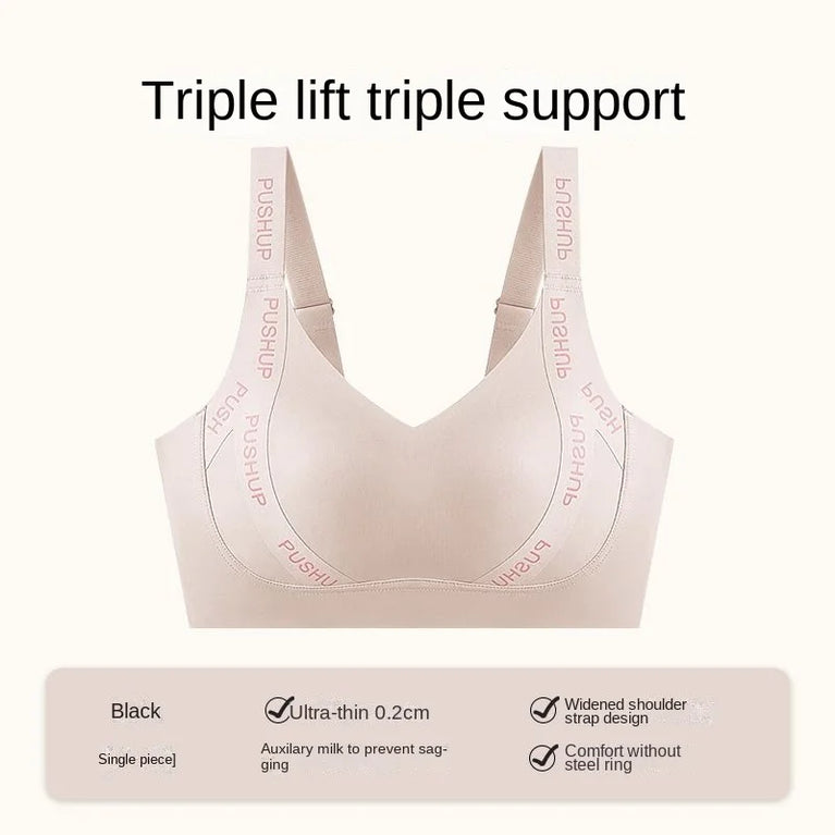 Seamless Wire-Free Minimizer Bra – Sleek Commute Comfort