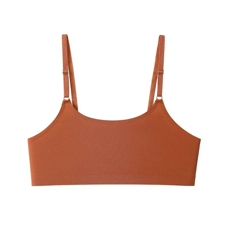 Seamless One-Piece Bra – Wireless Front-Buckle Comfort