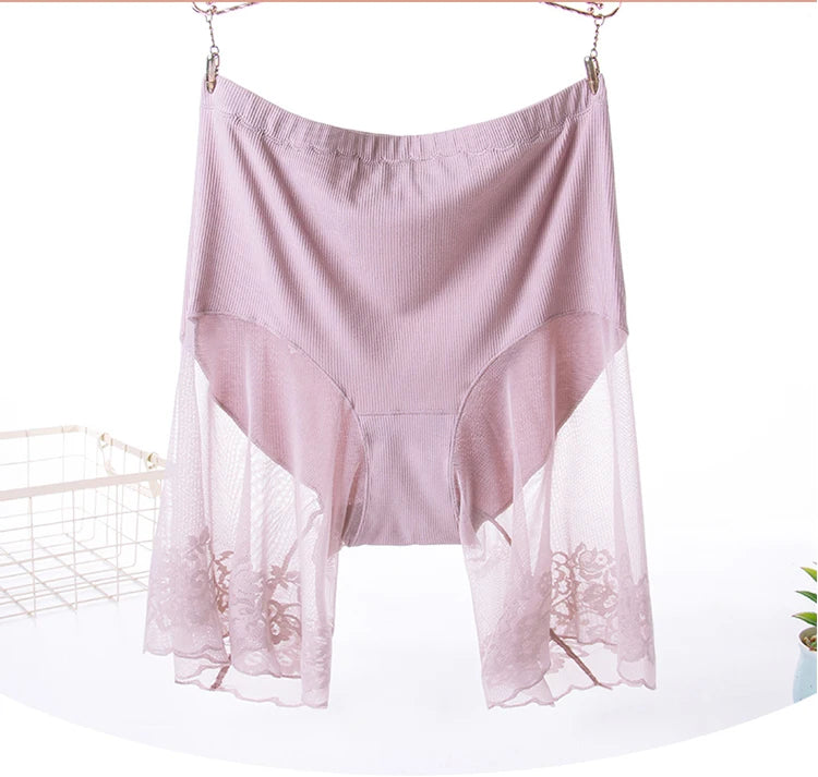 Lace Safety Shorts | Plus-Size Anti-Chafing Underwear
