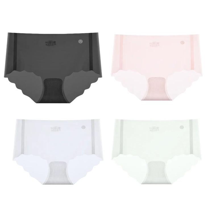 4Pcs/Set Women Panties Seamless Quick-Dry Briefs – Low-Rise Invisible Support