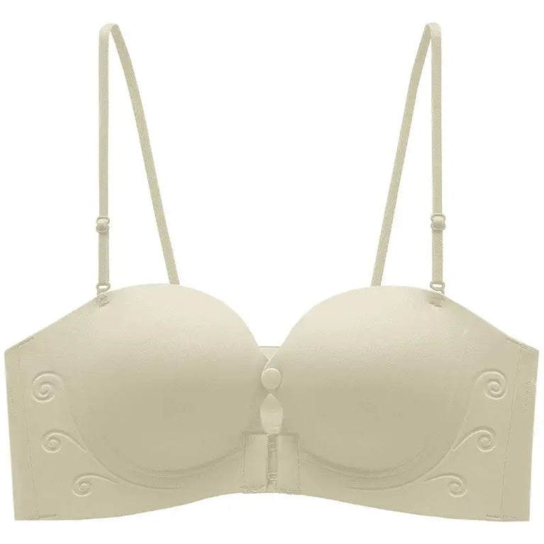 Seamless Front-Closure Push-Up Bra – Wire-Free Support