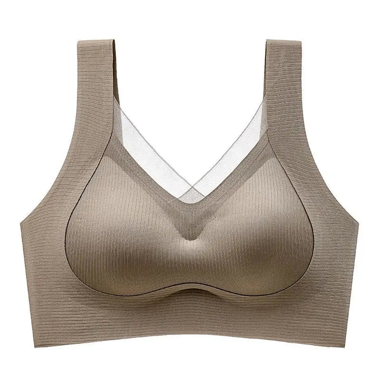 Seamless Backless Vest Bra | Adjustable Gathered Summer Fit