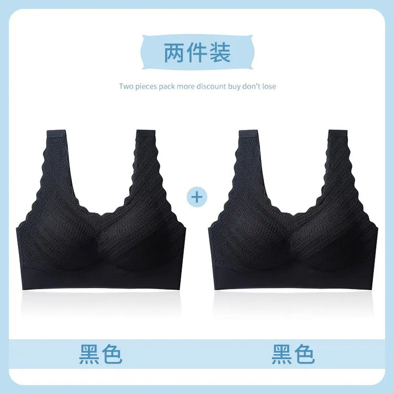 Floral Lace Backless Bralette – Seamless Wireless Elegance