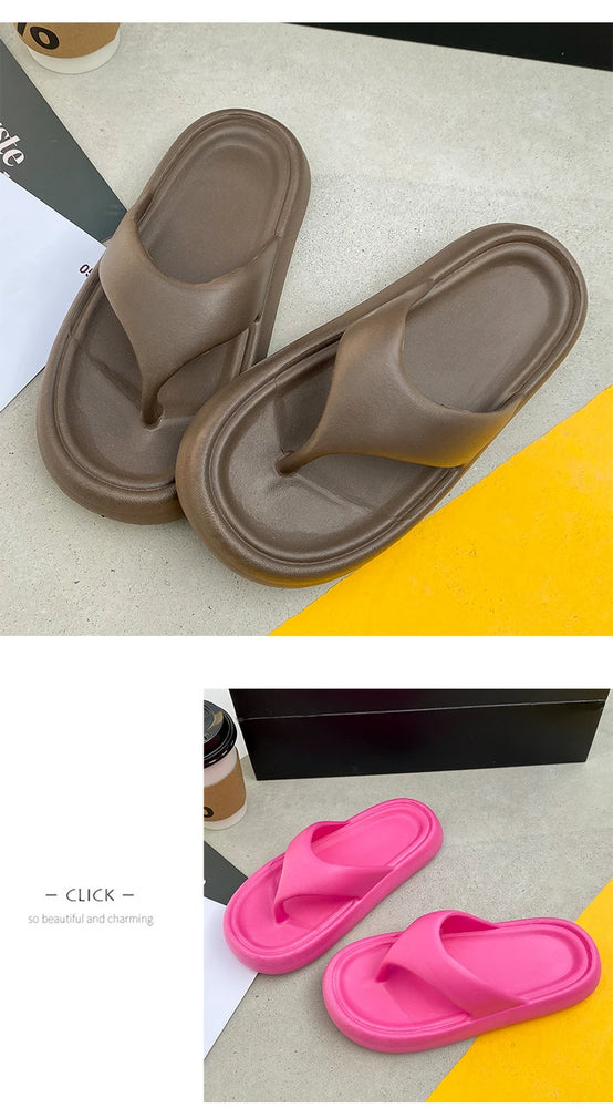 Premium Soft EVA Flip-Flops | Thick Sole Non-Slip Beach Slides