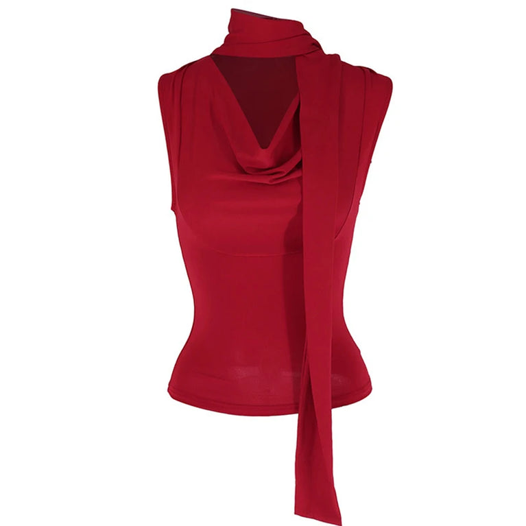 Solid Tank Summer Women Sexy Sleeveless V-Neck Slim Tank Top