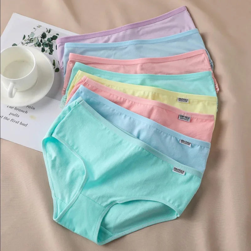 3pc Mid-Rise Cotton Briefs | Breathable Plus Size Comfort Set