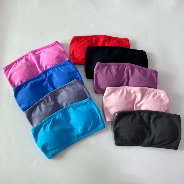 Strappy Backless Bandeau | Seamless Yoga Sports Bra