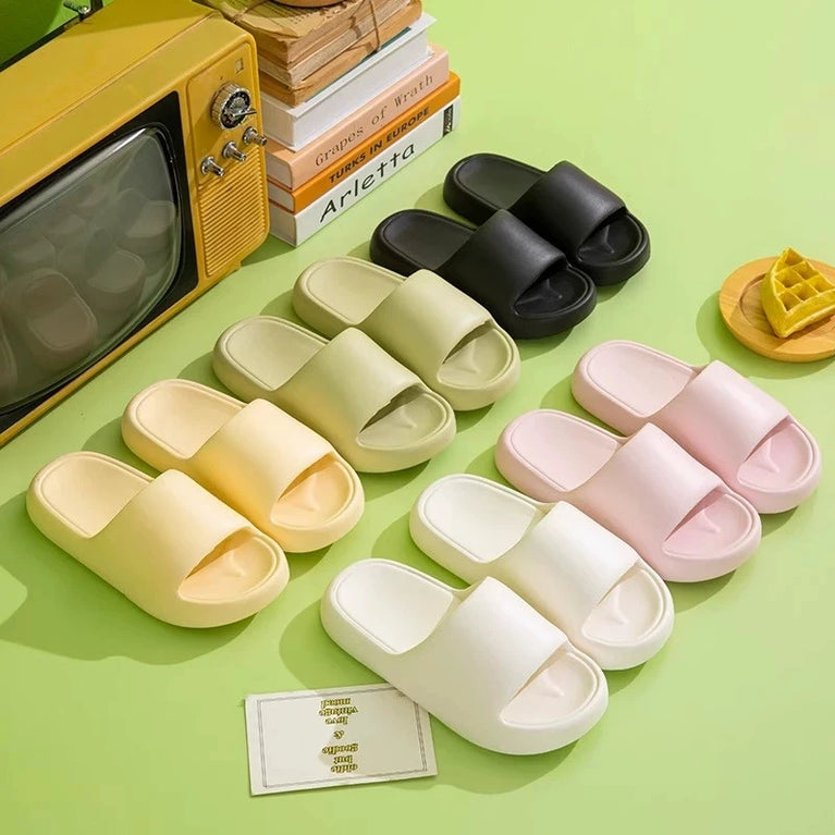 Unisex Cloud Pillow Slides | Soft EVA Anti-Slip Home Sandals
