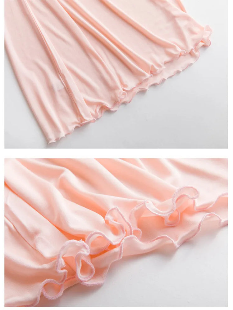 100% Natural Mulberry Silk Full Slip | Sexy Lace Nightdress