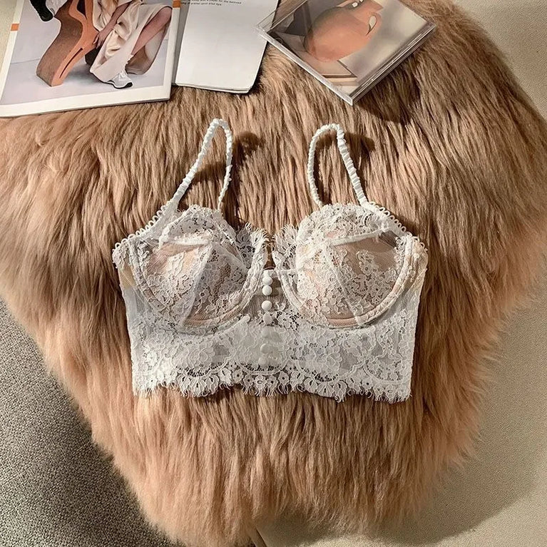 Lace Push-Up Underwire Bra | Summer Thin Full-Cup Lingerie