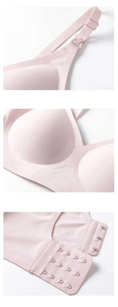 Maternity & Nursing Comfort Bra – Seamless Adjustable Support
